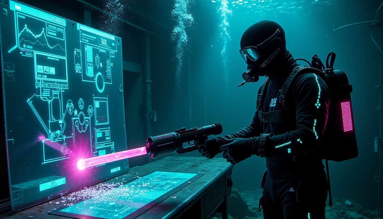Free Aquatic Tech Operative Image - Cyberpunk, Underwater, Futuristic ...