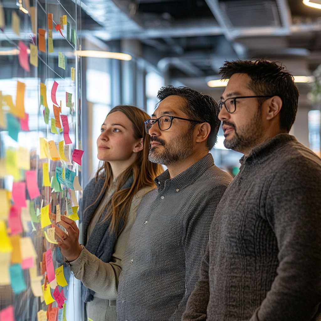 Free Team reviewing notes Image - Team, Brainstorming, Office ...