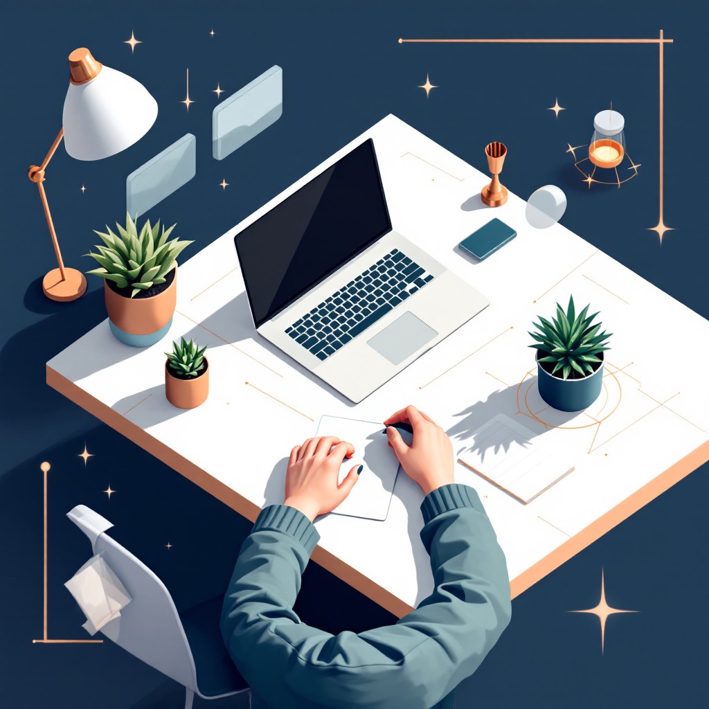 Working Station Design Floating Free Floating Workspace Design Image - Workspace, Desk, Laptop ...