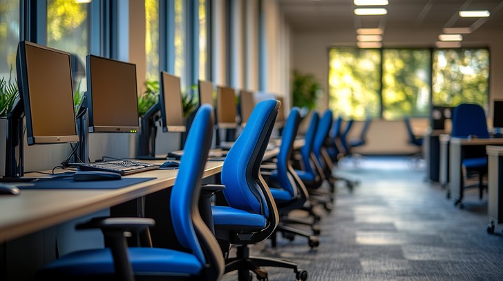 Free Office computer setup Image - Office, Computers, Chairs | Download ...