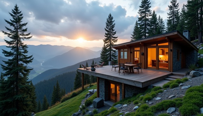 Free Mountain Glass Retreat Image | Download at StockCake