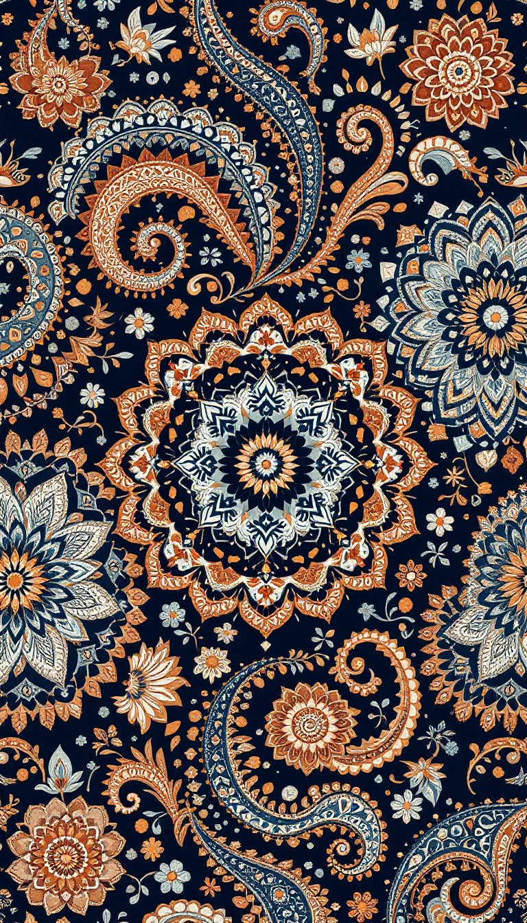 Free Spiraling Bohemian Pattern Photo - Bohemian, Paisley, Mandala ...
