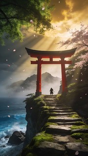 Free Sacred Gate Sunset Image - Torii, Samurai, Japan | Download at ...